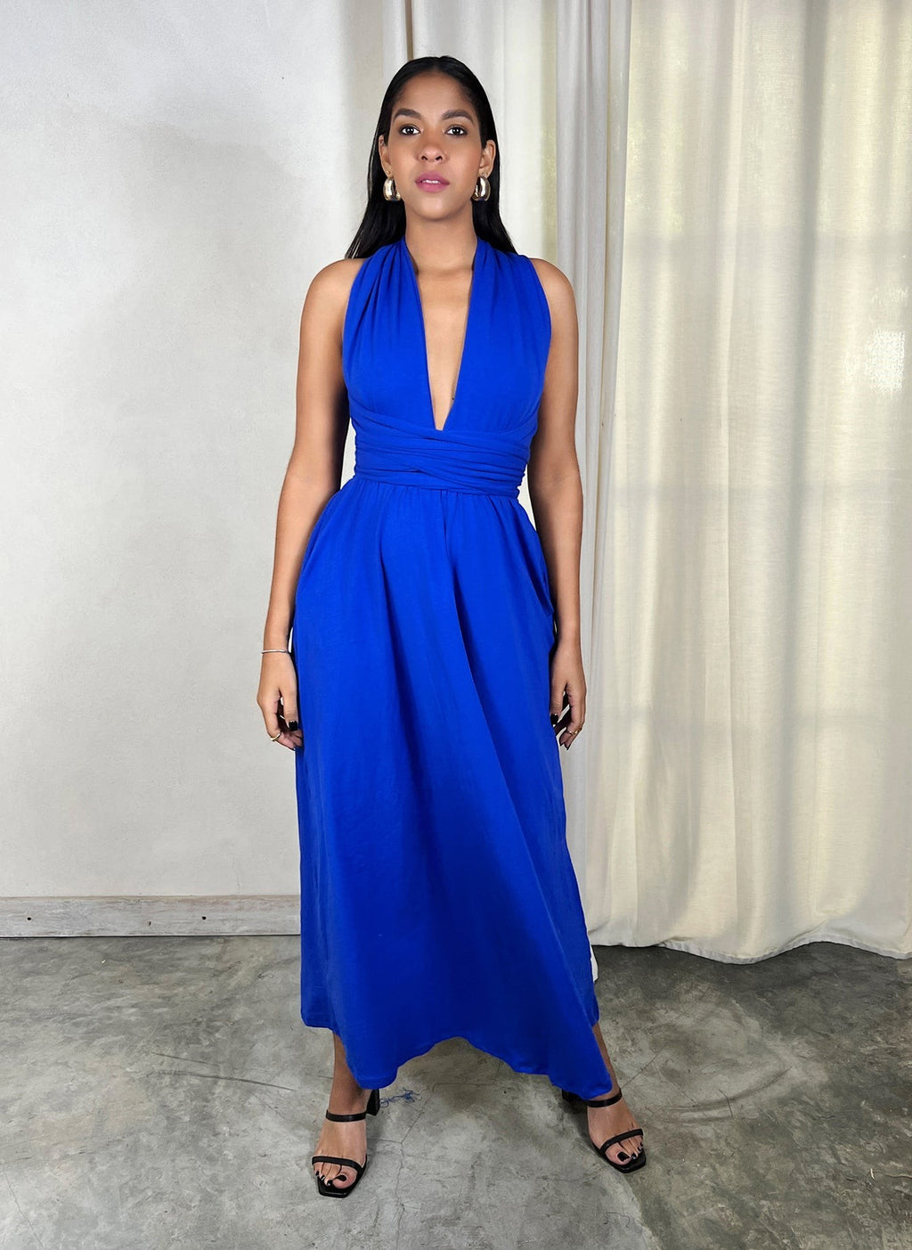 Multi-Way Maxi Dress w. Pockets