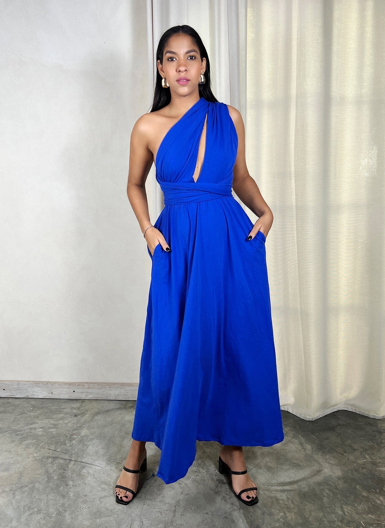 Multi-Way Maxi Dress w. Pockets